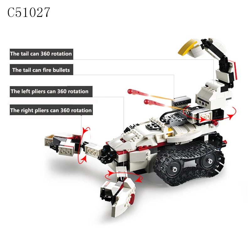 Строительные блоки Legoings моторная техника робот с дистанционным управлением C51027
