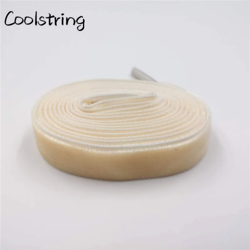 Coolstring 1,27 см(1/2 дюйма) пластиковые наконечники плоские односторонние сверхпрочные вельветовые шнурки для спортивной обуви одна пара Прямая поставка
