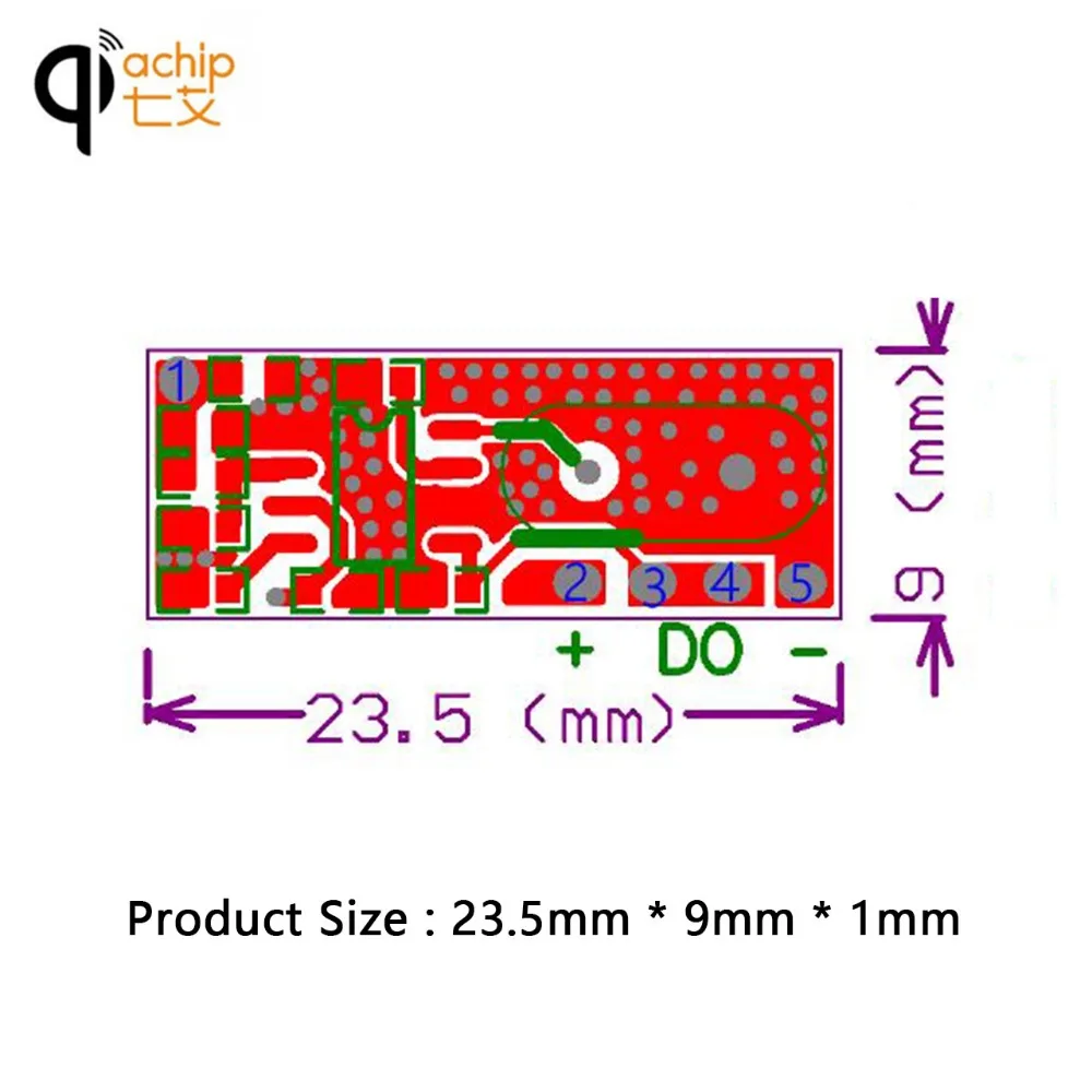 QIACHIP RF 315 мгц приемник беспроводное реле Супергетеродинный ASK/OOK модуль DC 1CH к MCU