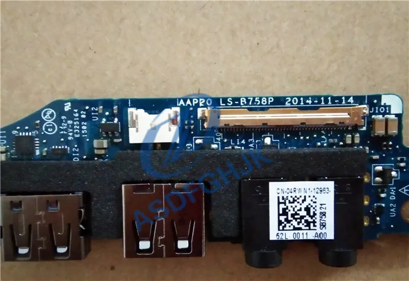 Новый оригинальный для DELL Alienware 17 R2 USB аудио Плата и кабель 4RWN1 04RWN1 DC02C009C00 LS B758P 100%
