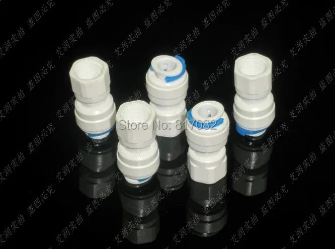 Прямая БЫСТРОРАЗЪЕМНАЯ трубка 1/4 ''OD 5 шт. с пуш апом х 1/8 дюйма для аквариума RO