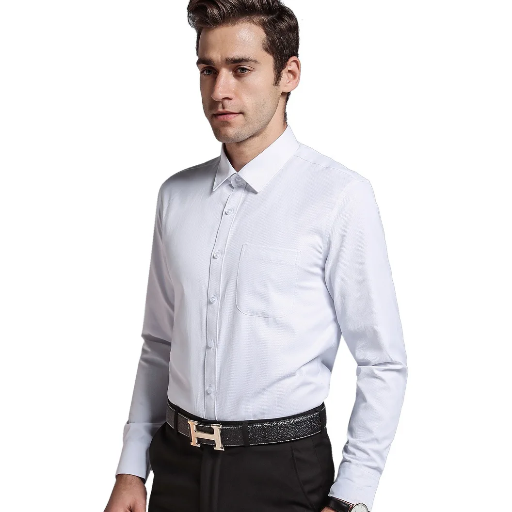 Business Easy Care Shirts 2018 New Men Shirt Male Dress Men's Fashion Casual Long Sleeve Formal 6 color | Мужская одежда