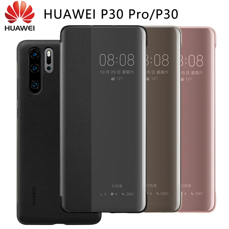 Флип-чехол для Huawei P30 Официальный чехол Pro умный с окошком просмотра роскошный