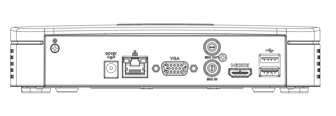 Видеорегистратор Dahua NVR сетевой видеорегистратор 1U Lite 4K H.265 4/8 каналов с функцией