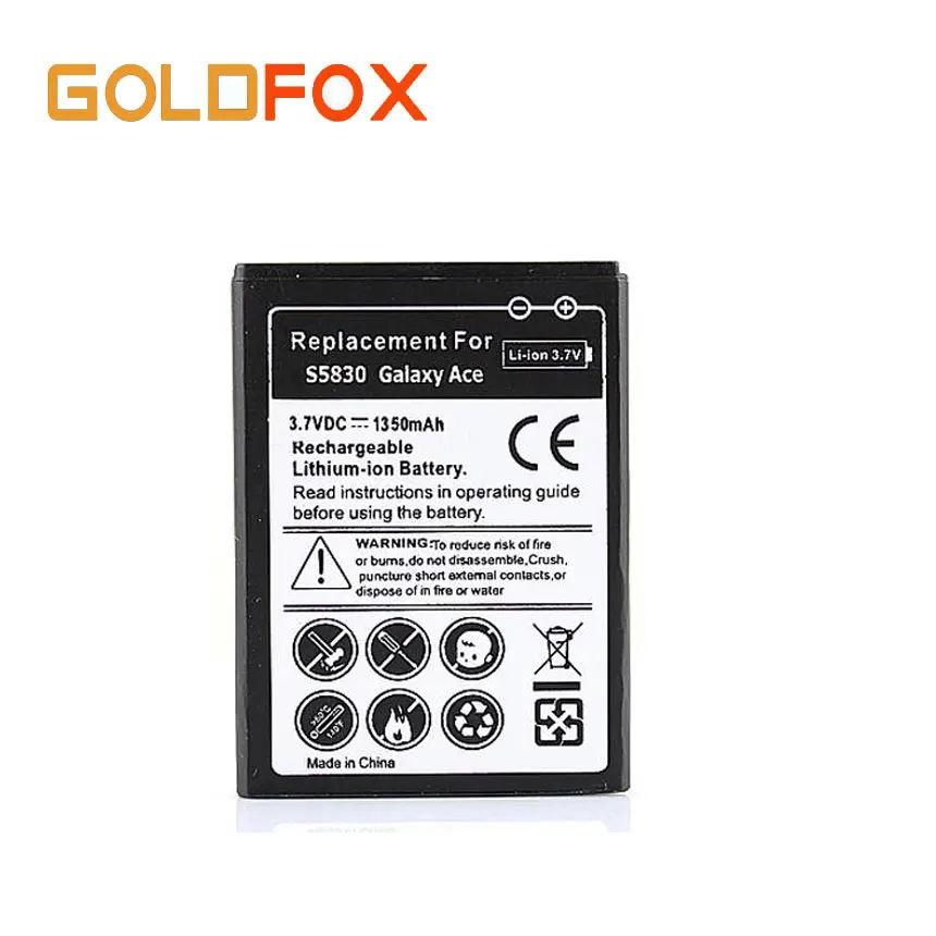 1350mAH EB494358VU Батарея для Samsung Galaxy Ace S5830 Gio S5660 S5670 Pro B7510 i569 запасная батарея сотового