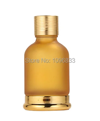 Screw Lid 30 мл 30 г Янтарный Золотой Мороз стеклянная капельница для эфирного масла бутылочный лосьонный насос спрей туман емкость для косметических средств бутылки 15 шт - Цвет: Screw Lid