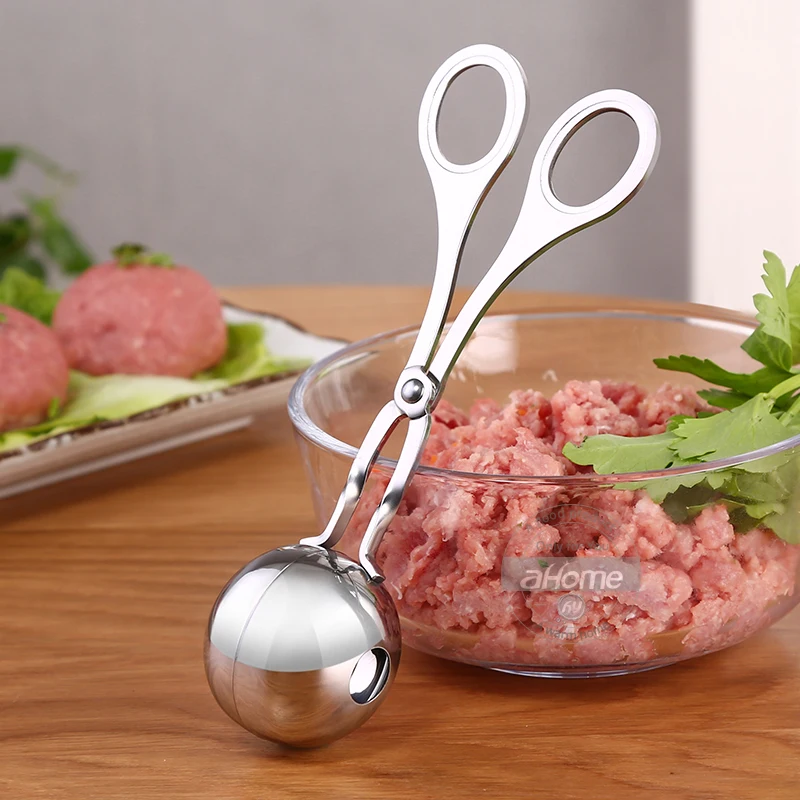 304 устройство для приготовления мясных шариков из нержавеющей стали, рыба, форма для фрикаделек, кухонные гаджеты, инструменты для мяса, сделай сам, зажимы для мясных шариков, мячи для приготовления мороженого
