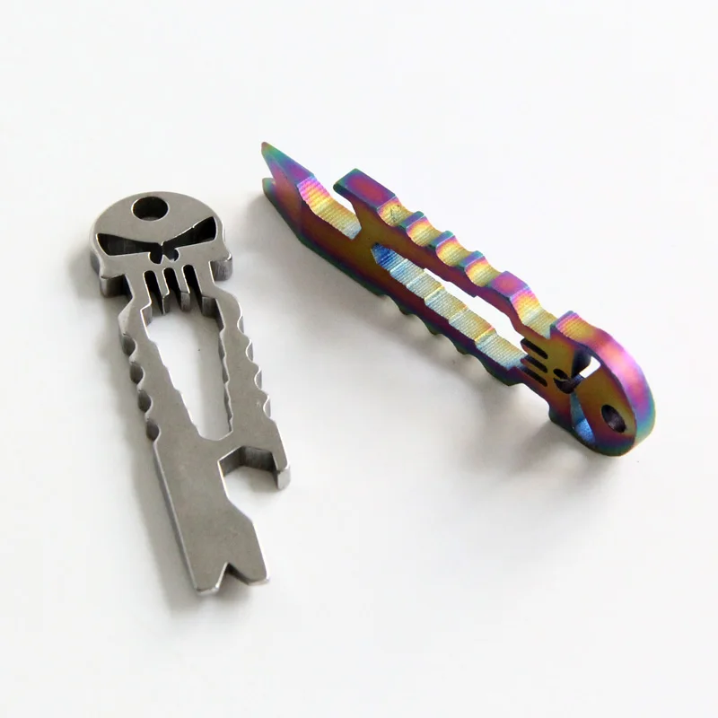 Multifunction Pocket Tool EDC Mini Pry Bar Crowbar Bottle Opener Wrench Outdoor Skeleton Cool Key for Hiking Camping Hunting | Спорт и