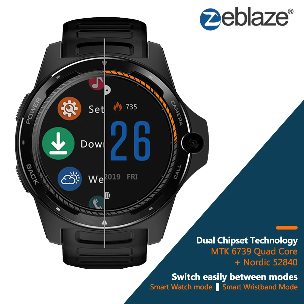 Zeblaze Thor 5 1 39 ''AMOLED 4G LTE двойная система двойной набор микросхем гибридные Смарт