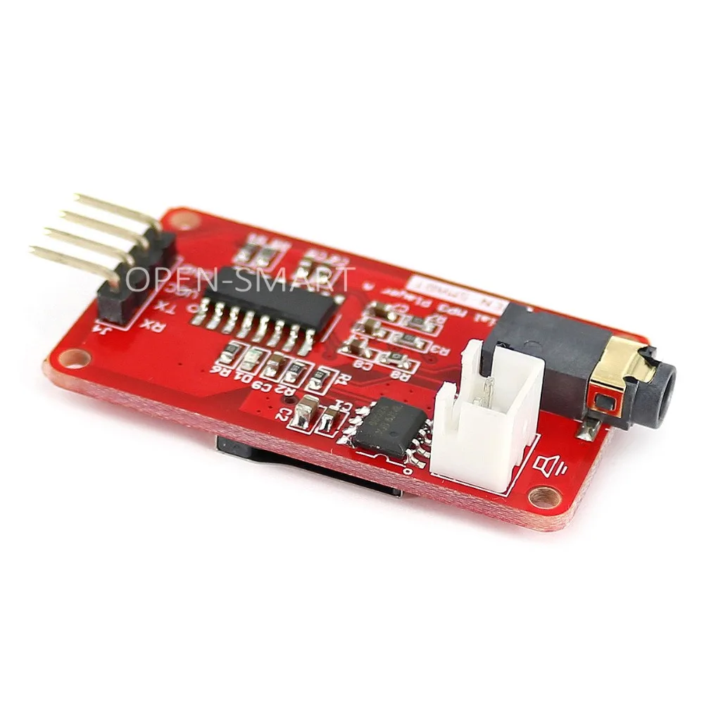 Модуль музыкального плеера UART Series MP3 с динамиком 1 Вт для Arduino встроенный