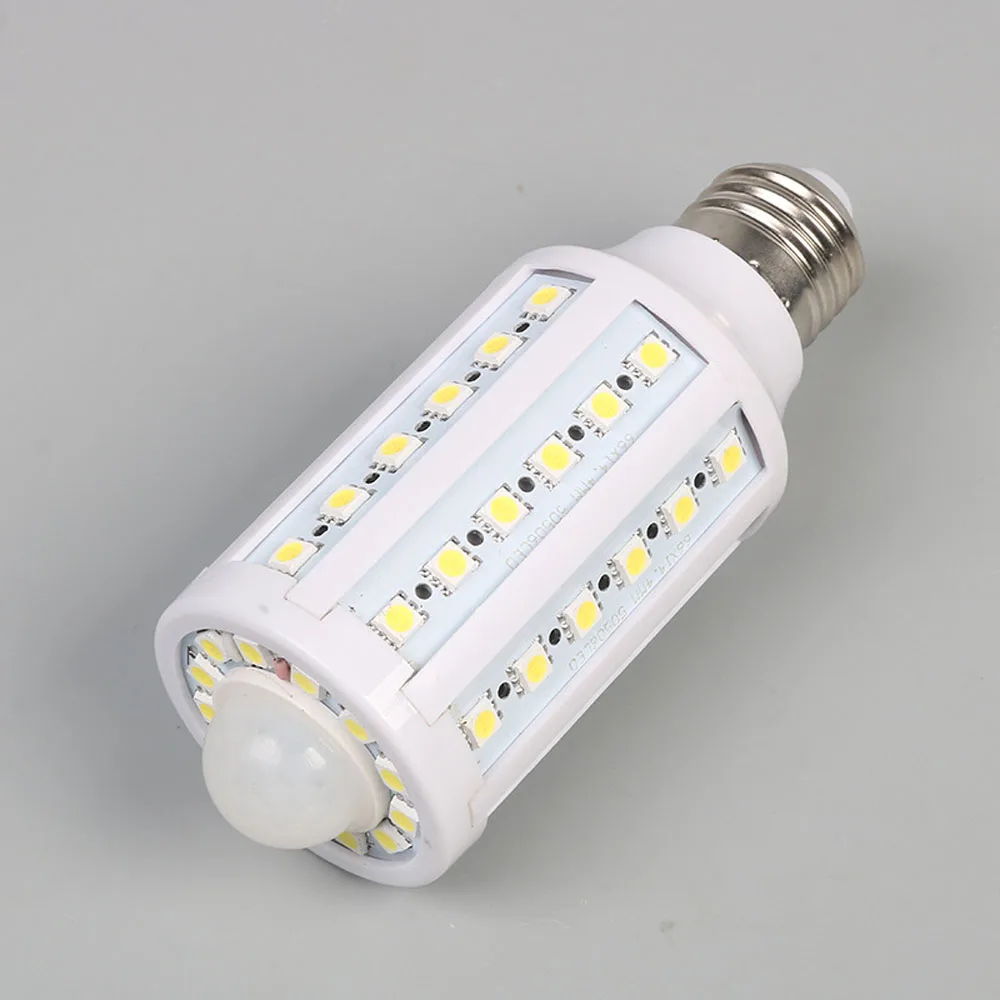 10 шт. AC 85 265V 50HZ 10W 25W E26 E27 5050 5730 2700 6000Kmotion sensor PIR led corn bulbs smd lighting|Светодиодные лампы и