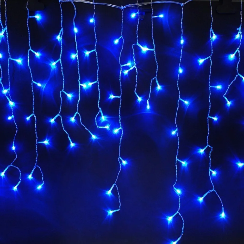 4 м 96 светодиодная гирлянда для занавесок патио Рождественская наружный декор
