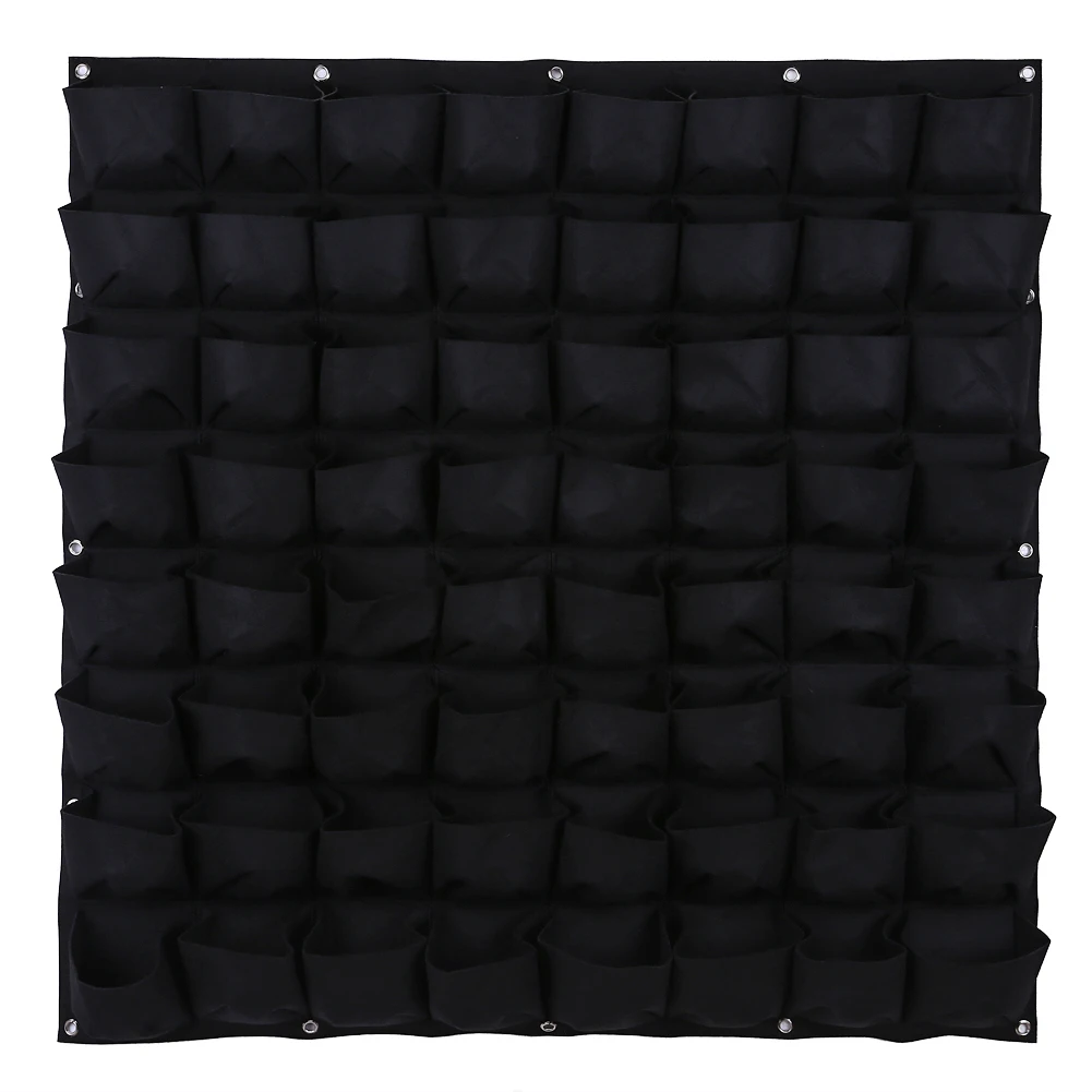 64 карманных горшка для растений вертикальный садовый подвесной зеленый