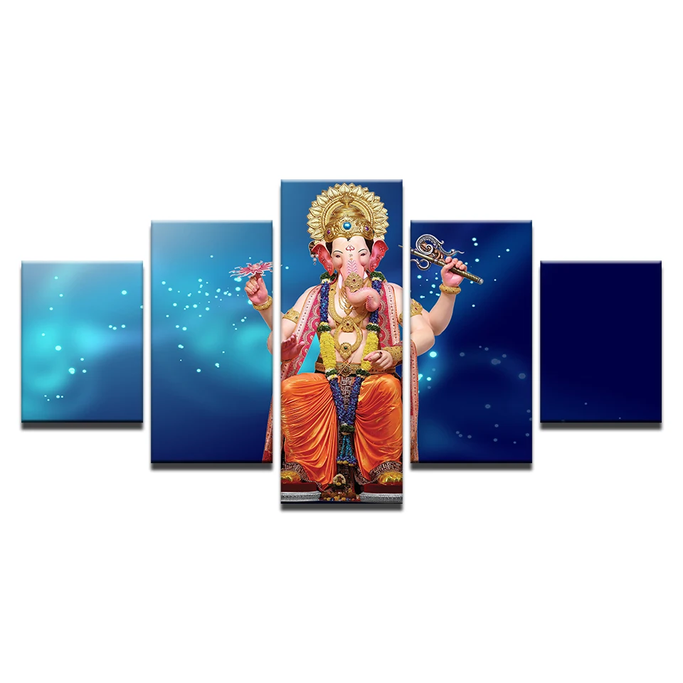 Настенная Картина на холсте слон модульные картины декор для гостиной 5 шт. HD