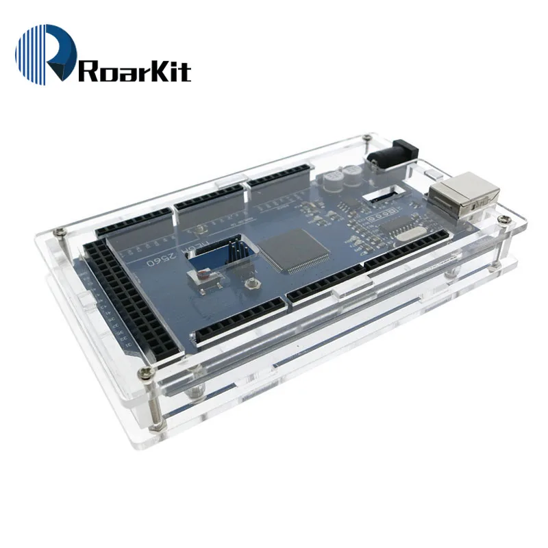 Прозрачный Акриловый Корпус для смарт электроники Mega2560 совместимый с arduino Mega 2560 R3