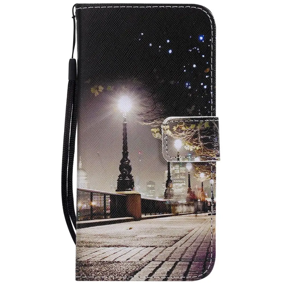 Кожаный чехол для Pouzdro Samsung Galaxy A50 A 50 A505F A505 бумажник с мультяшным рисунком флип