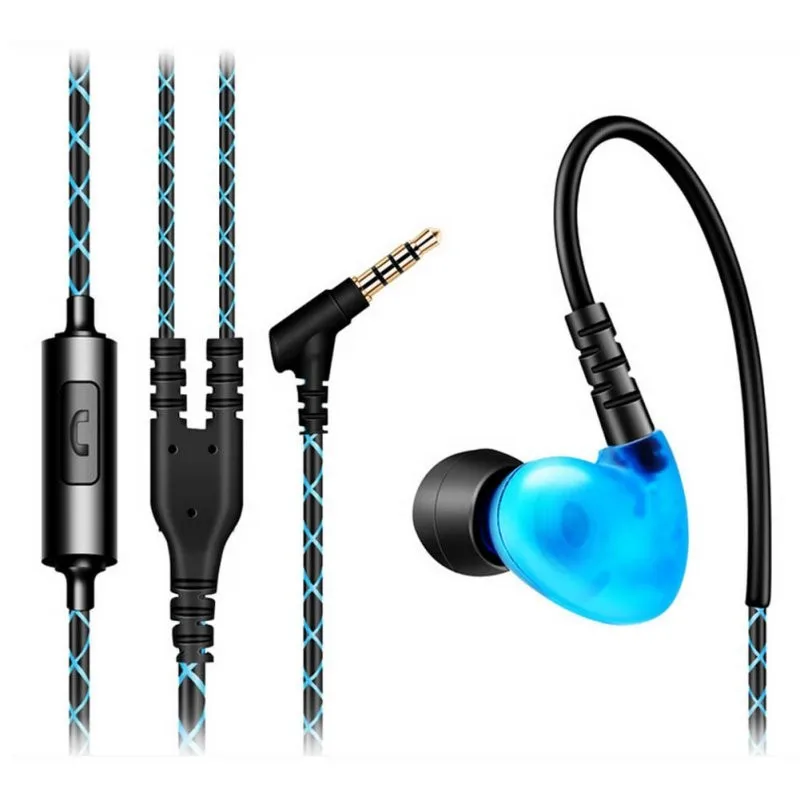 Sports Earphones PTM F1 Running Waterproof Headphone with Mic Headset Stereo Earbuds Bass for Xiaomi mobile phone | Электроника
