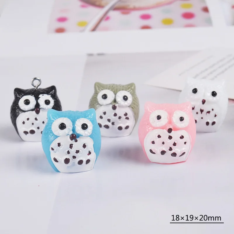 Resin Cartoon Stereo Owl Super Light Clay Slime Supplies Playdough Tools DIY Pendant Decoration Accessories Crystal Mud Filler | Игрушки и