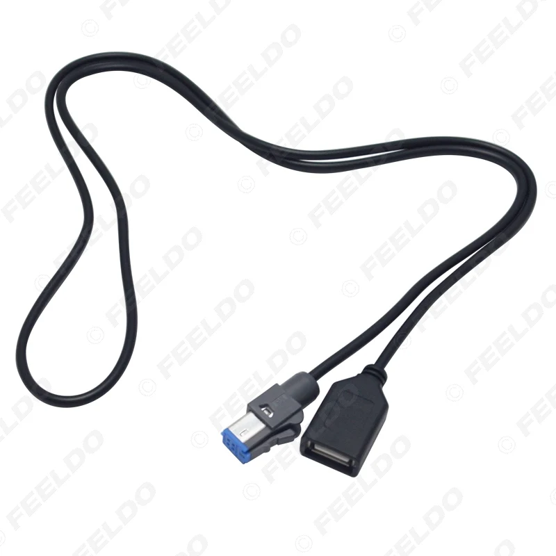 FEELDO автомобильный аудио 4 контактный USB кабель адаптер женский разъем для Nissan Teana