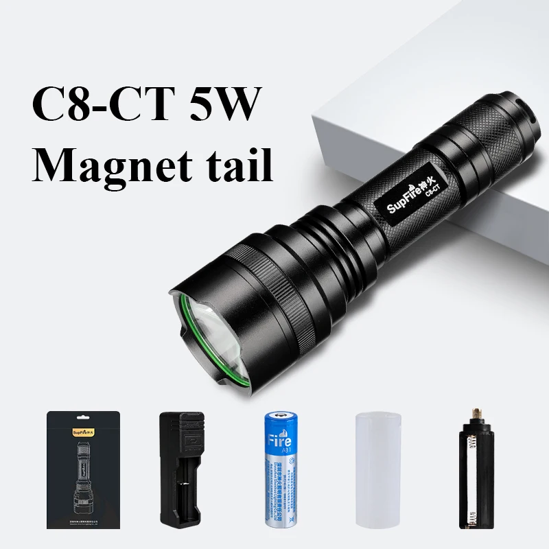 Супер мощный светодиодный светильник C8 Flash светильник 2500lm Linterna светодиодный 18650 фонарь для кемпинга Sofirn Convoy Nitecore Fenix Nicron