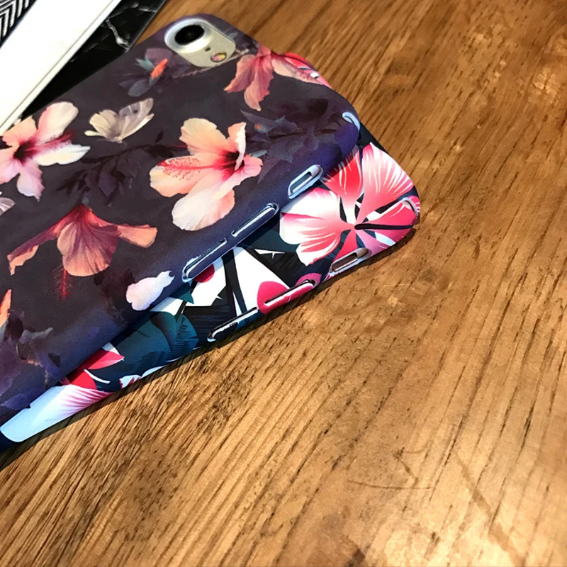 2019 чехол для телефона KACOOL Жесткий ПК iPhone 6 6s Plus Цветочный узор матовый 7 8