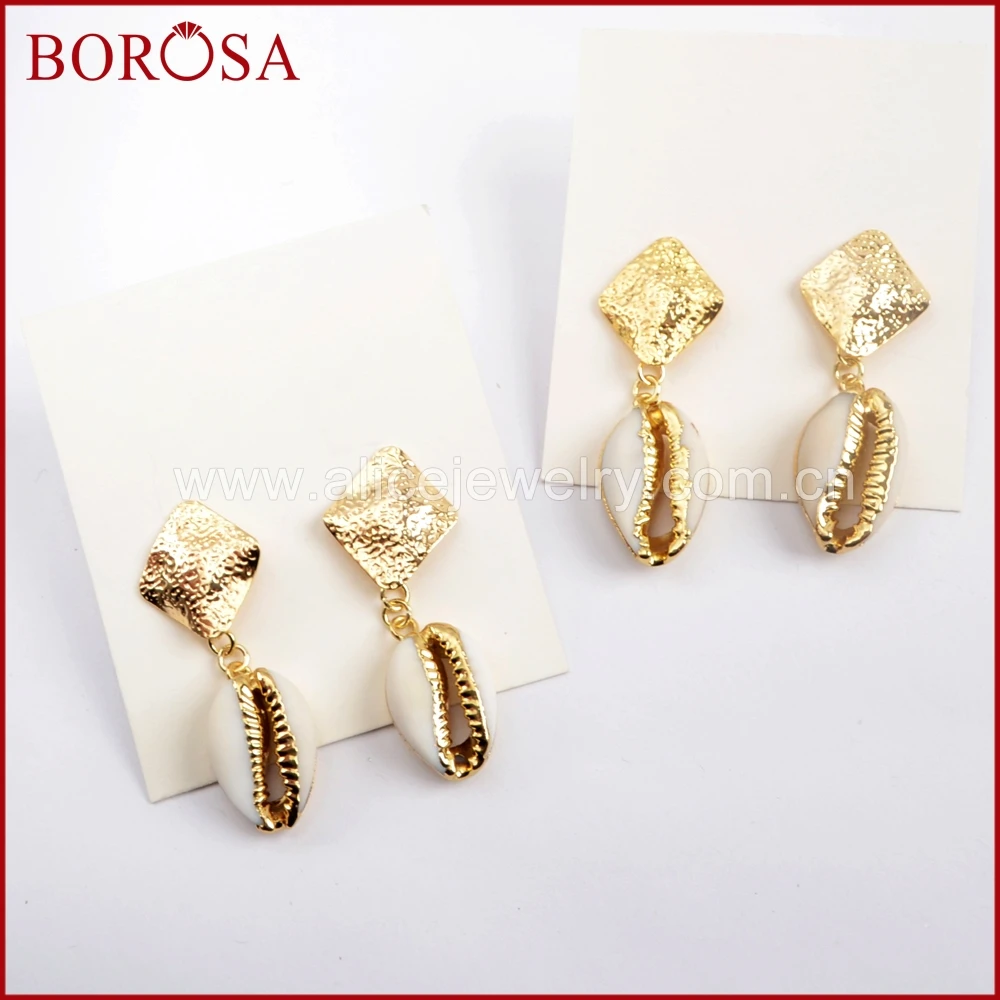 Женские серьги капельки BOROSA 5 пар золотого цвета очаровательные ювелирные из