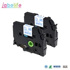 Labelife 2 упаковки TZe-233 TZ-233 TZ233 TZe233 синий на белом 12 мм совместимый Брат электронный принтер этикетка ламинированная лента