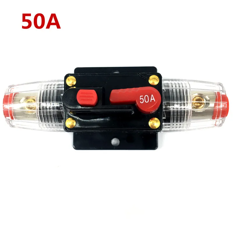50A 20A 30A 50A60A 80A100A 150A 12 в автомобильный Грузовик аудио усилитель автоматический выключатель держатель предохранителя AGU стиль стерео усилитель ремонт предохранитель Ada - Цвет: 50A
