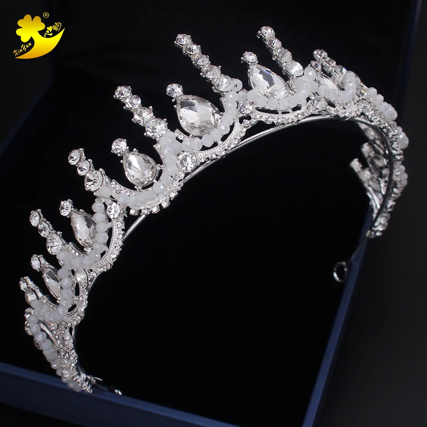 Xinyun новый продукт тиары и короны свадебные аксессуары для волос Miss World Crown Стразы