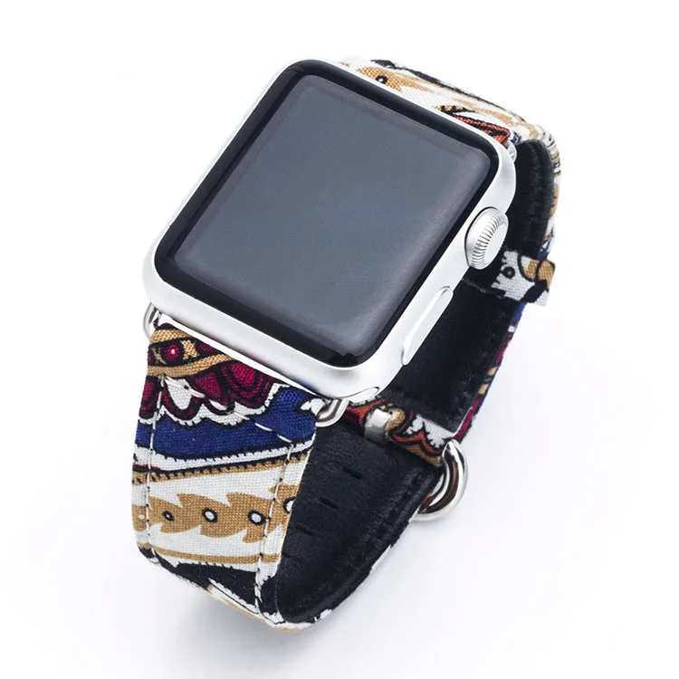 Холщовый ремешок для apple watch ремешок iwatch 4 5 ремешок 42 мм 44 мм 38 мм 40 мм браслет colck аксессуары для часов apple watch 4 3 2 1