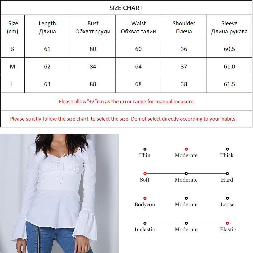 

OOTN Long Flare Sleeve Tunic Tops Shirt Womens Tie Square Collar White Blouses Office Lady Ladies Slim 2019 Fashion Pullovers