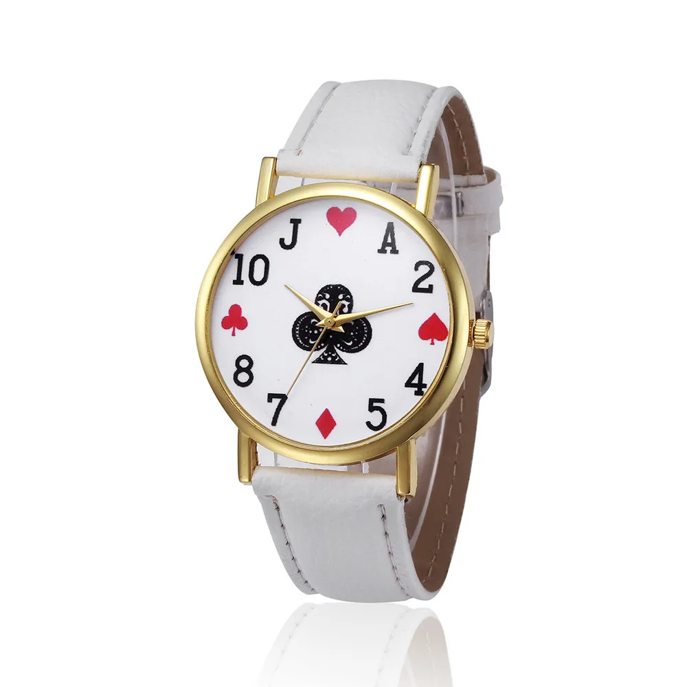 2018 новейшие игральные карты стиль ретро дизайн кожаный ремешок Аналоговый сплав