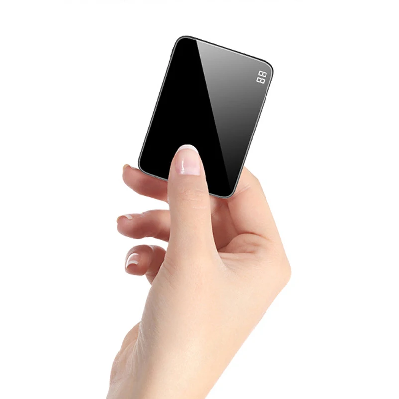 Чехол с зеркальной дополнительное внешнее портативное зарядное устройство 10000mAh