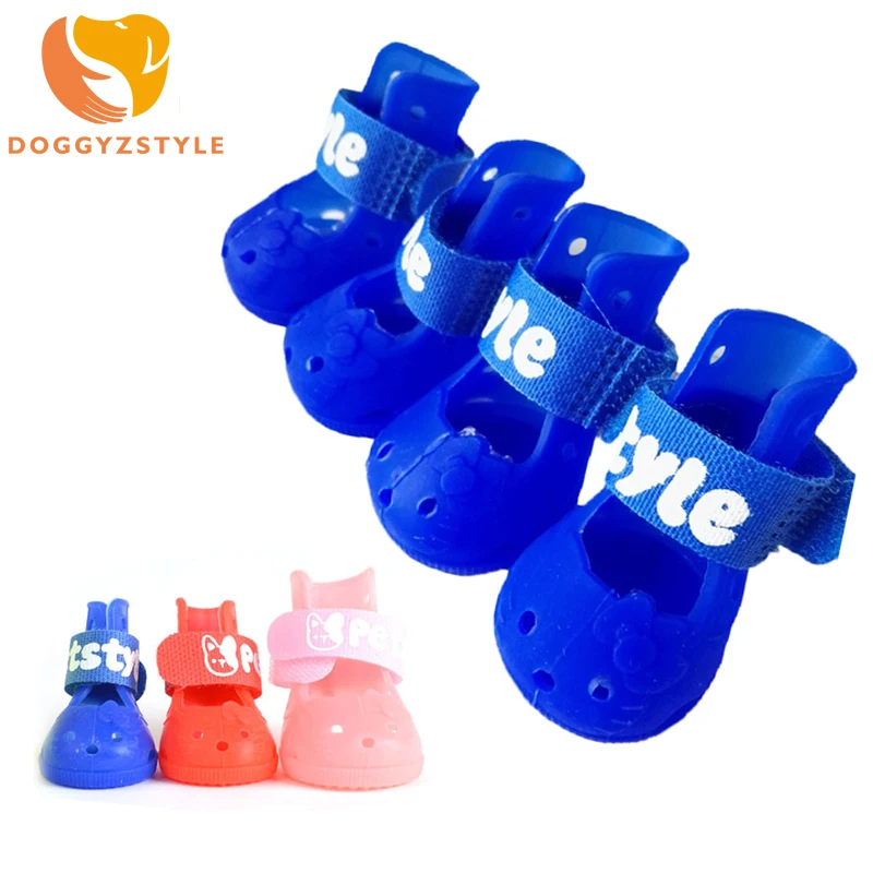 4 шт./лот летняя обувь для домашних животных водонепроницаемые дышащие сандалии