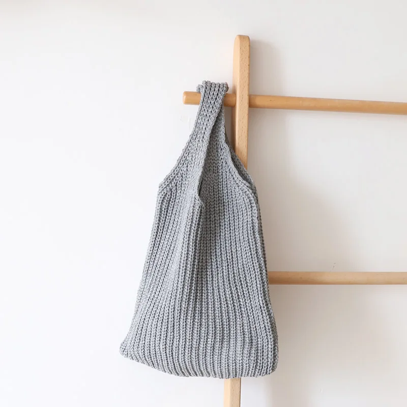 Оригинальная вязаная шерстяная сумка на запястье осенне зимняя Корейская версия