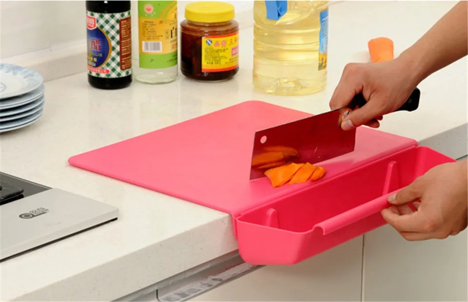 2 в 1 кухня Складная разделочная доска креативная Нескользящая складывающаяся разделочная доска Кемпинг Антибактериальная разделочная доска коврик для приготовления пищи