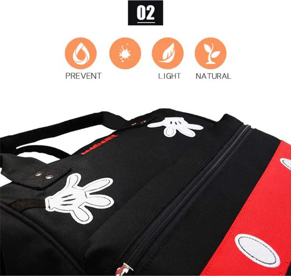 Disney детские сумки для подгузников большой емкости Mochila для мам подгузник сумка для коляски водонепроницаемый рюкзак для путешествий