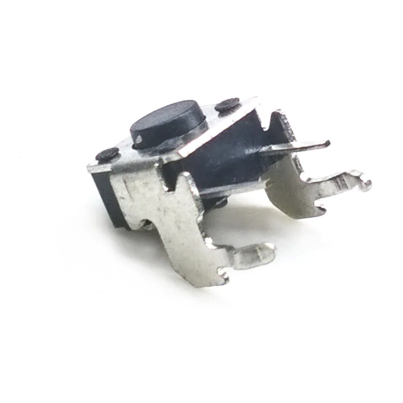 

50 pcs/lot 6*6*4.5 Side Bracket 4 PIN 12V 0.5A Push Button Switch Tactile Tact Direct Plug-in Self-Reset Micro Interruptor