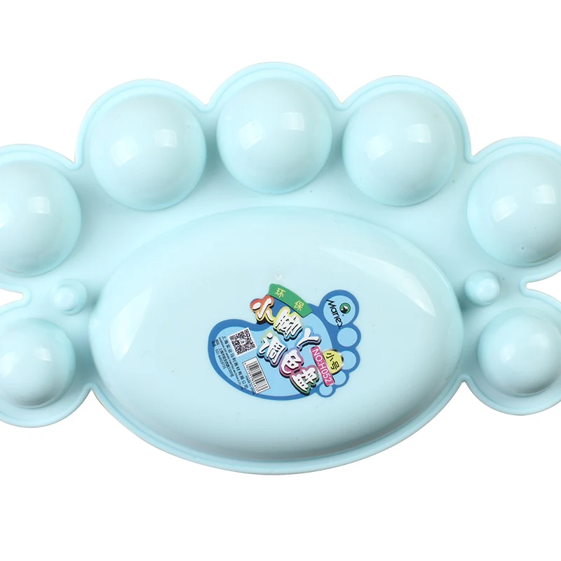 

Children Graffiti Palette Artist Watercolor Painting Tray Washable Alternatives Plastic Palette Painting Tool School Supplies