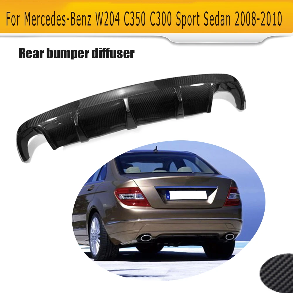 Задний диффузор из углеродного волокна для Mercedes Benz W204 Sport Sedan 08 10 c300 c350|rear bumper