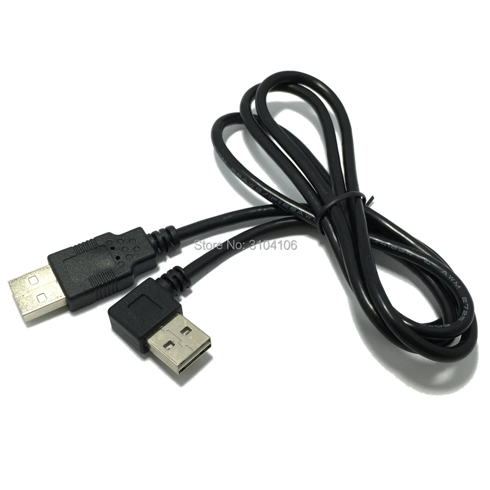 USB 2 0 кабель для передачи данных 100 см 1 м 3 фута Реверсивный дизайн левый и правый