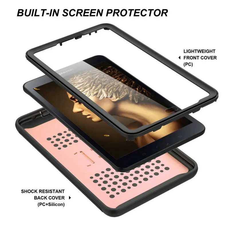Сверхмощный чехол для Samsung Galaxy Tab E 8 0 &quotT377 прочный ударопрочный гибридный