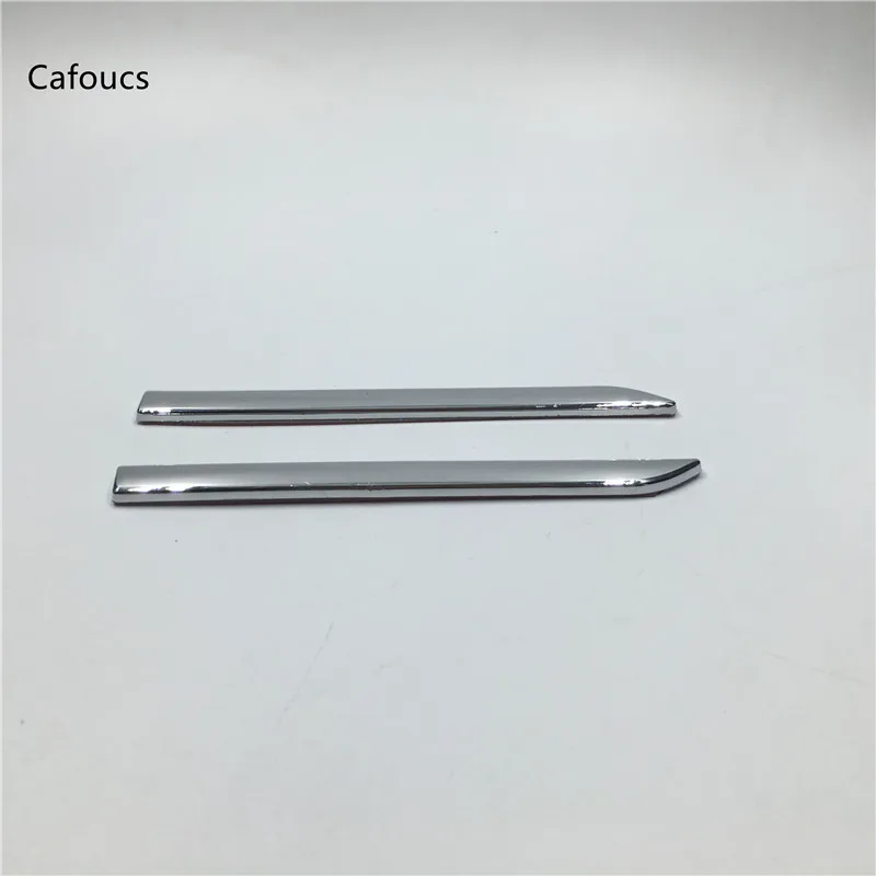 1 pair (LH and RH) Cafoucs стайлинга автомобилей передняя сторона Хромированный Молдинг полоса крыла для Mercedes Benz C класса W204 2007-2010 - Цвет: 1 pair (LH and RH)