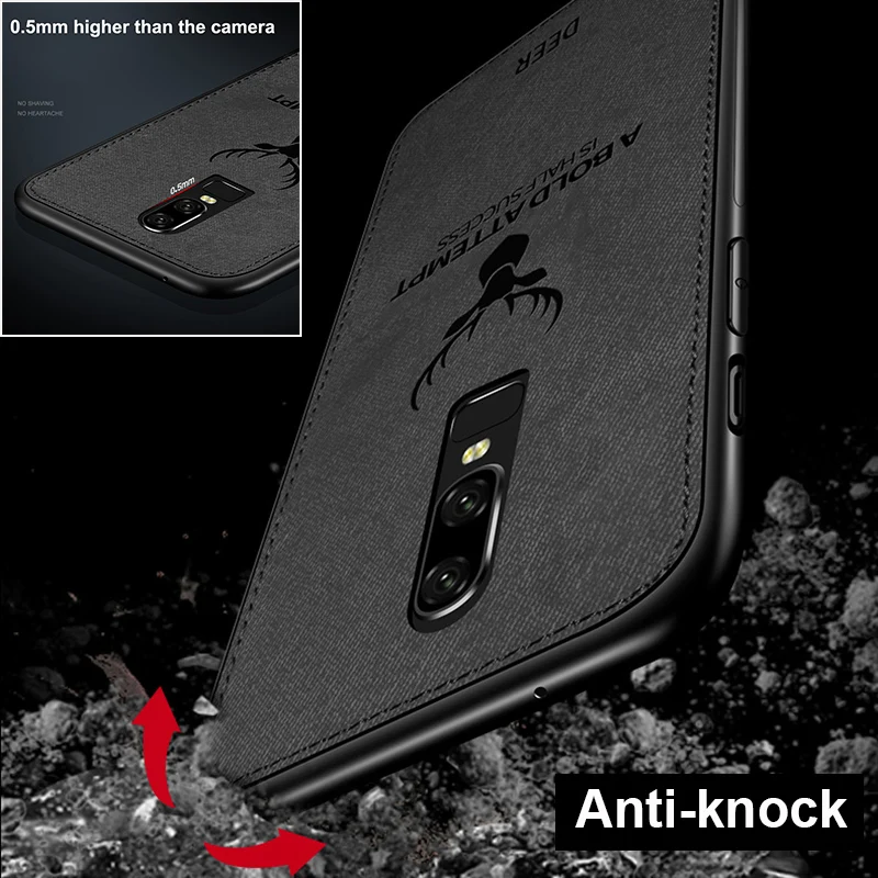 Роскошный тканевый чехол для телефона Oneplus 7T 7 Pro 6T 6 Coque 360 Защитный матовый кожаный