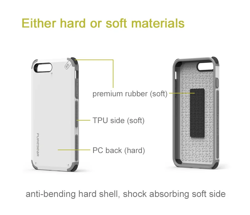 Puregear оригинальный DualTech анти амортизирующий чехол двойная оболочка слоя для iPhone