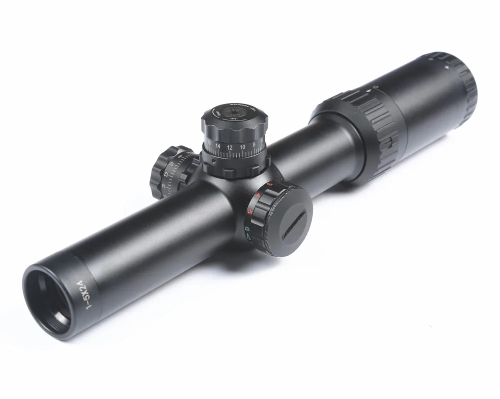 Тактический Оптический прицел 1 5X24 красный зеленый с подсветкой сетка Mil dot Riflescope