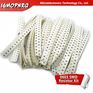 Набор резисторов SMD, 36 значений * 20 шт., 7 20 шт., 0603 1 Ом-10 МОм, 100 330 510 750 910 Ом, 1k 3,3 k 5,1 k 7,5 k 9,1 k 10k 33k и т. Д.