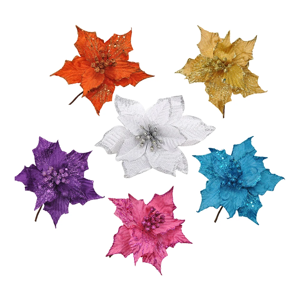 Рождественское украшение для дома navidad красочные блестящие искусственные Полые