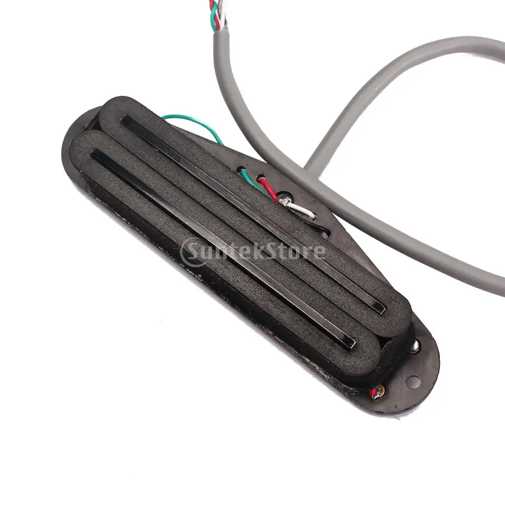 Черный рельсовый пикап Belcat для гитары Stratocaster ST запчасти мини-хамбакера | Спорт и