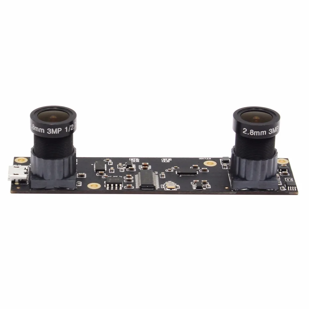 2MP 1080P AR0330 MJPEG 30fps M12 2 8 мм двойной объектив Micro mini usb модуль платы камеры OTG UVC Plug Play
